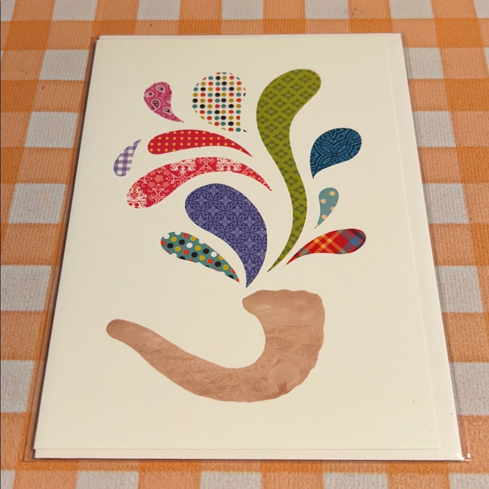 “Shofar Blasts” Jewish New Year Papyrus card